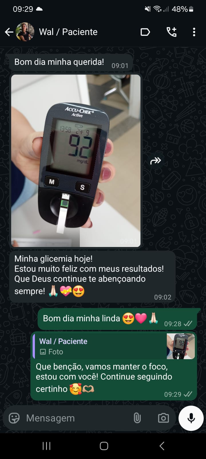 Depoimento real de Wal via WhatsApp