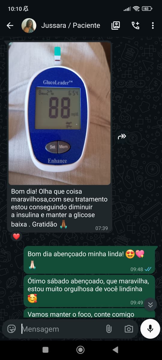 Depoimento real de Jussara via WhatsApp